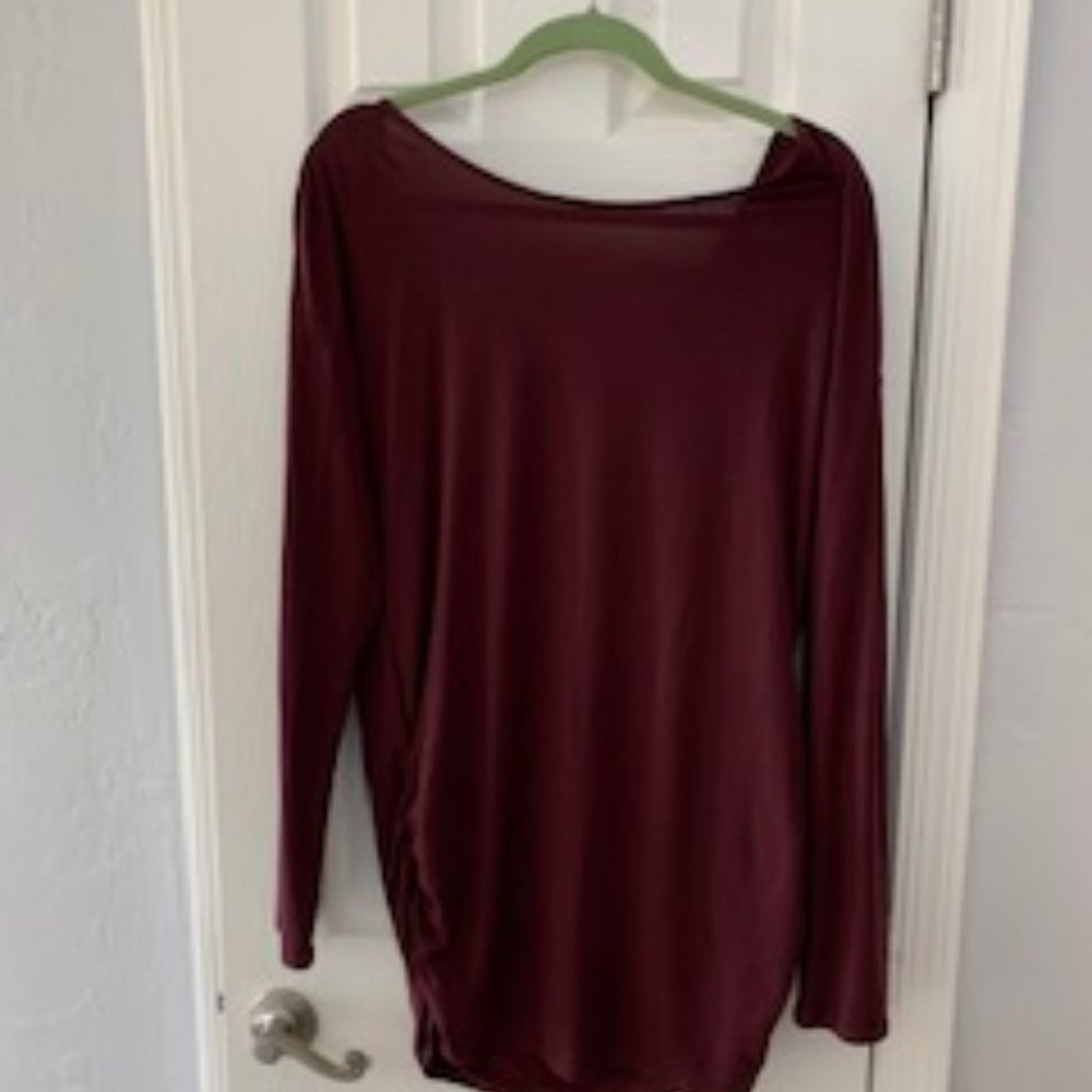 Lucy Tunic, Cranberry Color, Size L